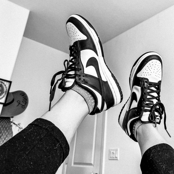 Nike Shoes Nike Womens Dunk Low Black White Poshmark